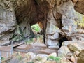 Wombeyan Creek flowing into the entrance cavern of Fig Tree Cave