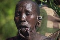 Women from the African tribe Mursi, Ethiopia