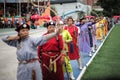 Women Archer competition in Naadam festival