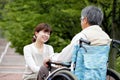 Women assisted wheelchair