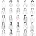 Women avatars collection