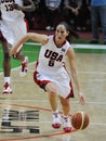 Women basketball. UGMK vs USA Royalty Free Stock Photo