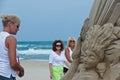 Women on beach Royalty Free Stock Photo