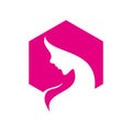 Women Beatiful - vector logo concept illustration. Health logo. Healthy logo Royalty Free Stock Photo