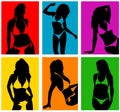 Women in bikini 2 vector