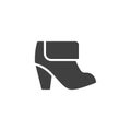 Women boot shoe vector icon Royalty Free Stock Photo