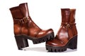 Women boots Brown Royalty Free Stock Photo