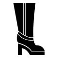 Women boots high heel icon, simple style Royalty Free Stock Photo