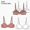 Demi Pushup Bra For Women and Girls Wear