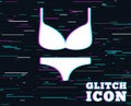 Women bra and panties icon. Intimates underwear.