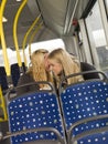 Women on the bus Royalty Free Stock Photo