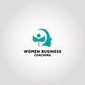 Women business Coaching logo design template idea