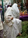 Women buying in a market