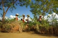 Women carring bags on heads on Inle lake in Burma, Asia