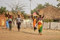 Women carrying loads in South Sudan