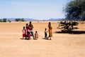 Women and children Turkana (Kenya) Royalty Free Stock Photo