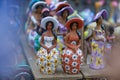 Women of clay dolls. Beautiful clay women. Concept of women of clay. Royalty Free Stock Photo