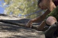 Women climbing in Yosemite 3