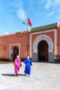 Women in colourful, flowing jellaba