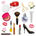 Women cosmetics and accessories