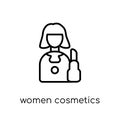 Women Cosmetics icon. Trendy modern flat linear vector Women Cos