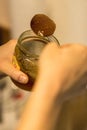 Women creating pastry for tasty and homemade christmas cookies