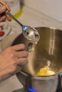 Women creating pastry for tasty and homemade christmas cookies