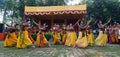 Women dancers performing in Holi celebration, India