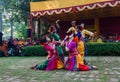 Women dancers performing in Holi celebration, India