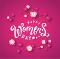 International Womens Day emblem, sign design