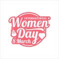 Women day vector design logo premium