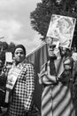 Women demonstrating against Israeli occupation