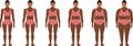 Women with different body masses