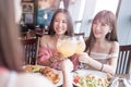 Women dine in restaurant Royalty Free Stock Photo