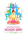 women doing asana exercise for International Yoga Day celebration on 21 JUne