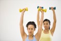 Women doing workout Royalty Free Stock Photo