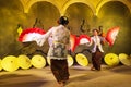 Korean women dance at Global Village Dubai city UAE