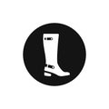 Women long boot vector icon