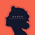 women empowerment, womens day campaign celebration poster with women face