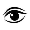Women eye vector icon Royalty Free Stock Photo