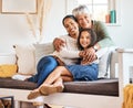 The women of the family. a grandmother spending time with her daughter and grandchild at home. Royalty Free Stock Photo