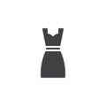 Women fashionable night dress icon vector