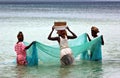 Women fishing in mosambique