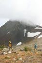 Women at Fissile Peak Royalty Free Stock Photo