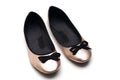 Women flat shoes isolated