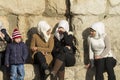 Women in front of the Umayyad Mosque, Damascus Royalty Free Stock Photo