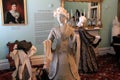 Women in the gambling room,Canfield Museum,2014 Royalty Free Stock Photo