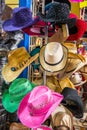 Women and Girls Stylish Cowboy Hats Royalty Free Stock Photo