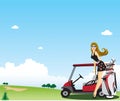 Women and golf. golf and girl.