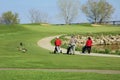 Women Golfing Royalty Free Stock Photo
